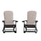 Flash Furniture Black Adirondack Rockers - Cream Cushions, 2PK 2-JJ-C14705-CSNCR-BK-GG - alternate 6